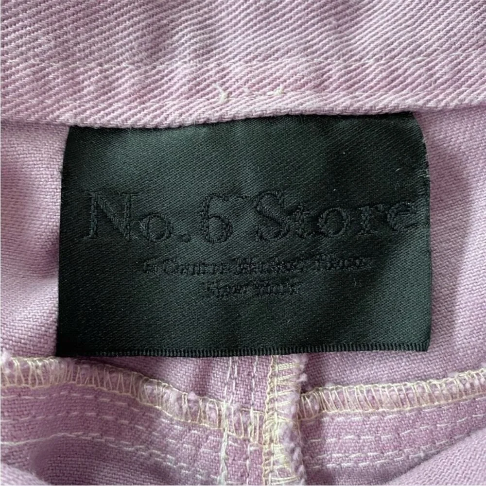 No. 6 Store Purple Pink Jackson Carpenter Pants Classic Casual Hipster 0